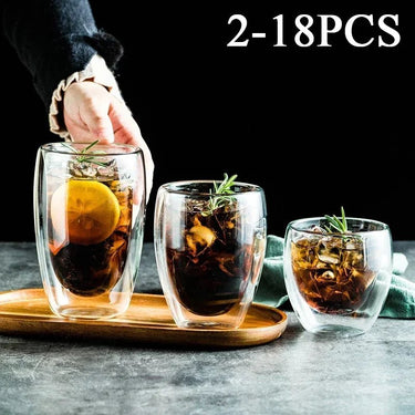 Double Wall High Borosilicate Glass Mug Set - Casatrail.com